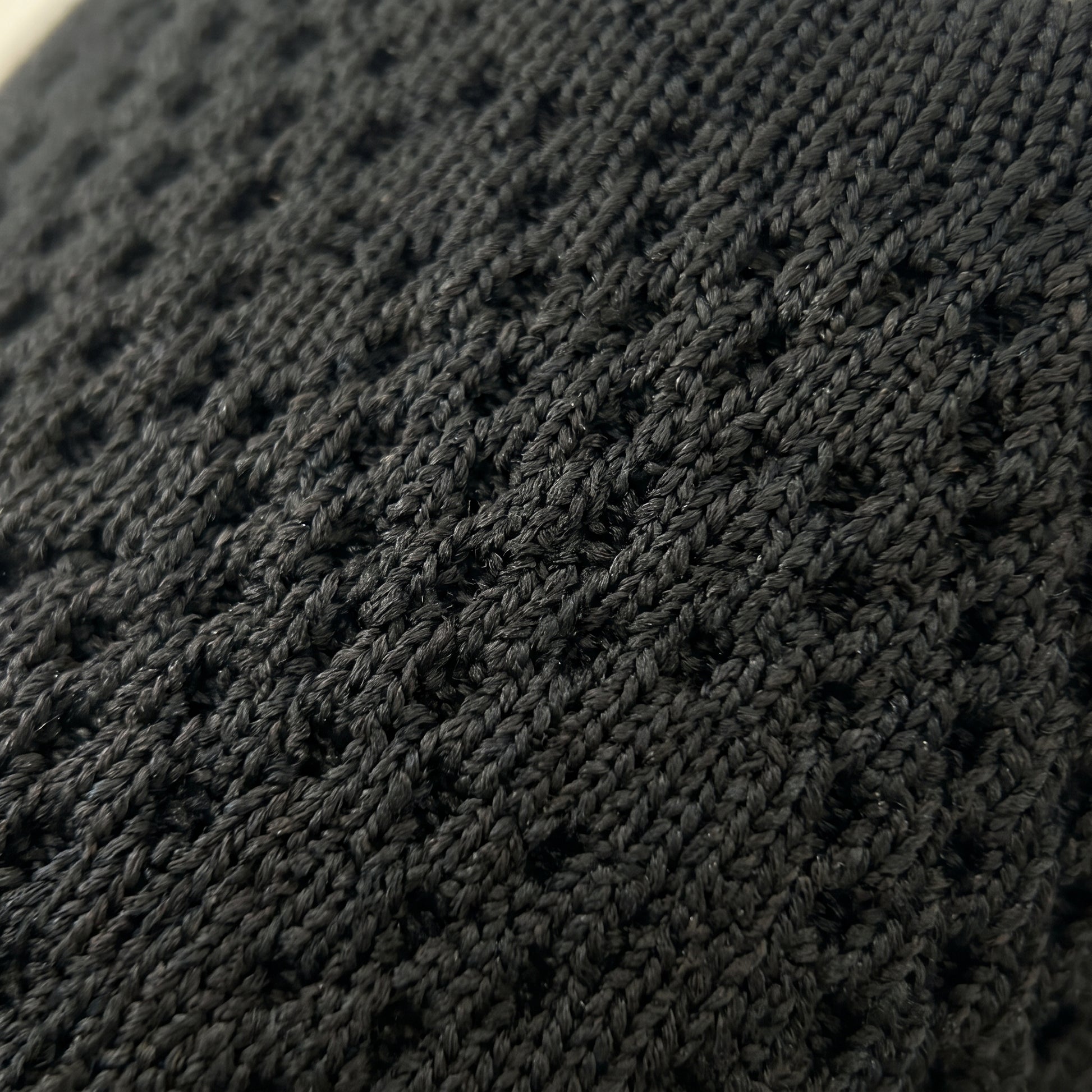 Close-up of the breathable stretch knit upper on ALBA Minuit slingback flats.
